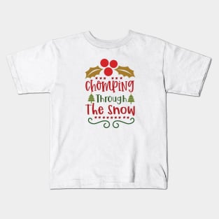 Chomping Through The Snow Kids T-Shirt